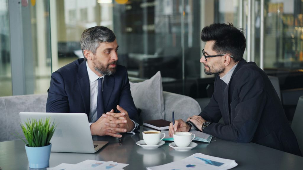 business consultant meeting with foreign investor in Turkey