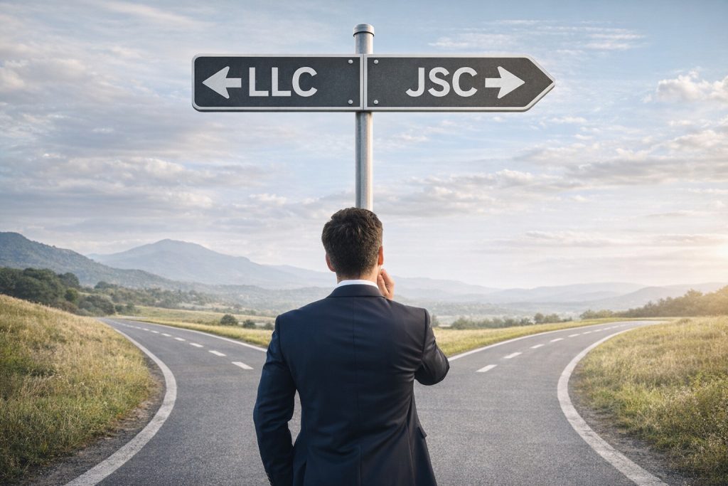 LLC vs Joint Stock Company decision concept in Turkey business choice